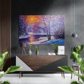 River View Brushed Aluminium Dibond Wall Art.